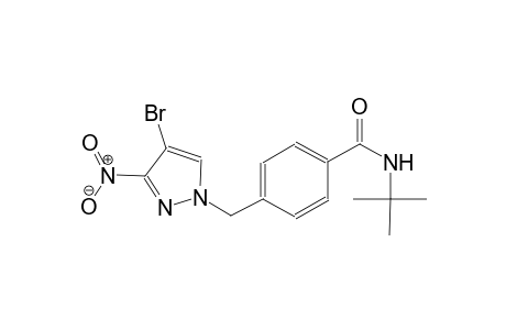 4-[(4-bromo-3-nitro-1H-pyrazol-1-yl)methyl]-N-(tert-butyl)benzamide