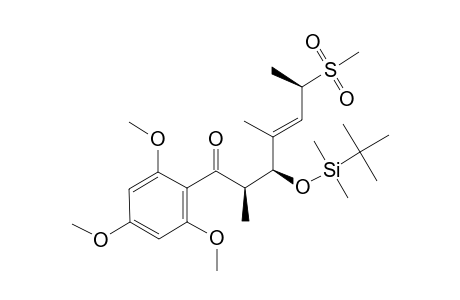 (+/-)-(2-R/S,3-R/S,4-E,6-S/R)-3-[[(TERT.-BUTYL)-DIMETHYLSILYL]-OXY]-6-(METHYLSULFONYL)-2,4-DIMETHYL-1-(2,4,6-TRIMETHOXYPHENYL)-HEPT-4-EN-1-ONE