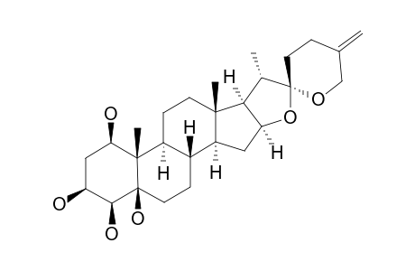 RAMNOGENIN-A;1-BETA,3-BETA,4-BETA,5-BETA-TETRAHYDROXY-SPIROSTAN-25(27)-ENE