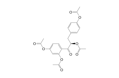 1-Propanone, 2-(acetyloxy)-3-[4-(acetyloxy)phenyl]-1-[2,4-bis(acetyloxy)phenyl]-, (R)-