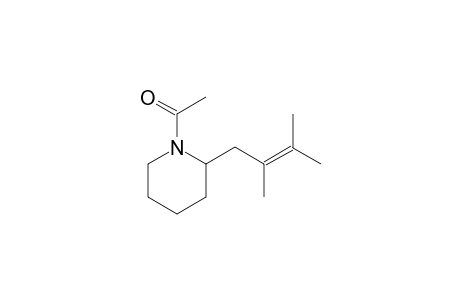 1-(2-(2,3-dimethylbut-2-en-1-yl)piperidin-1-yl)ethanone