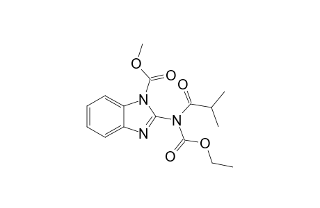 2-(carbethoxy-isobutyryl-amino)benzimidazole-1-carboxylic acid methyl ester