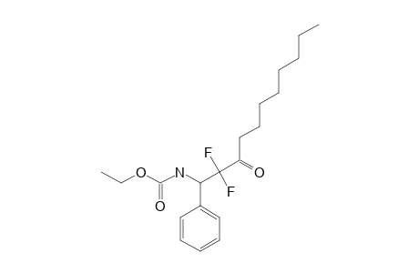 ETHYL-2,2-DIFLUORO-3-OXO-1-PHENYLUNDECYLCARBAMATE