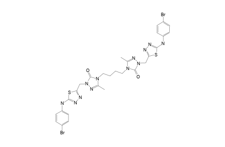 4,4'-(BUTANE-1,4-DIYL)-BIS-[2-[[5-(4-BROMOPHENYLAMINO)-1,3,4-THIADIAZOLE-2-YL]-METHYL]-5-METHYL-2H-1,2,4-TRIAZOLE-3(4H)-ONE]