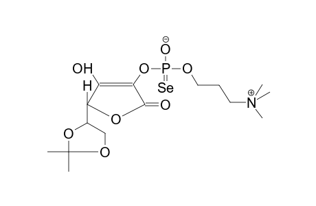 2-O-(3-TRIMETHYLAMMONIOPROPYLOXYSELENOPHOSPHINATO)-5,6-O-ISOPROPYLIDENE-L-ASCORBINIC ACID