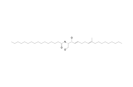 (2S,3R,4E,8E)-N-HEXADECANOYL-2-AMINO-9-METHYL-4,8-OCTADECADIENE-1,3-DIOL