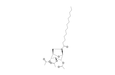 2,3,4-TRI-O-ACETYL-1,6-ANHYDRO-6-DEOXY-6-TETRADECANOYLAMINO-BETA-D-GLUCOPYRANOSE;MAJOR-ROTAMER