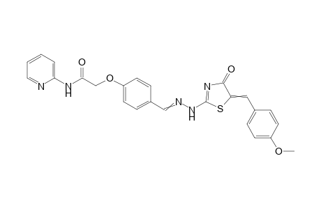 2-(4-((2-(5-(4-Methoxybenzylidene)-4-oxo-4,5-dihydrothiazol-2-yl)hydrazono)-methyl)phenoxy)-N-(pyridin-2-yl) acetamide