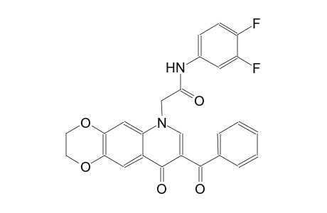 [1,4]dioxino[2,3-g]quinoline-6-acetamide, 8-benzoyl-N-(3,4-difluorophenyl)-2,3,6,9-tetrahydro-9-oxo-