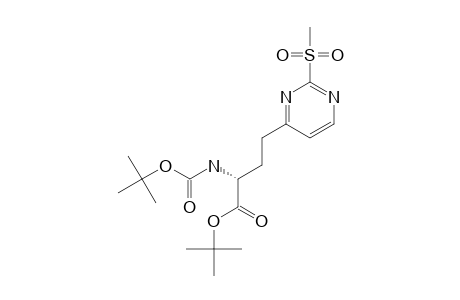 (S)-ALPHA-TERT.-BUTOXYCARBONYLAMINO-GAMMA-(2-METHYLSULFONYLPYRIMIDIN-4-YL)-BUTYRIC-ACID-ALPHA-TERT.-BUTYLESTER