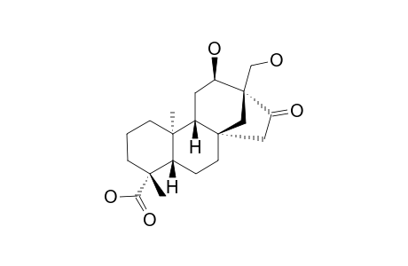 ENT-12-ALPHA,17-DIHYDROXY-16-KETOBEYERAN-19-OIC_ACID