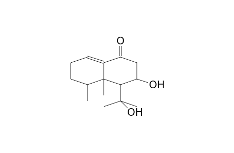 1(2H)-Naphthalenone, 3,4,4a,5,6,7-hexahydro-3-hydroxy-4-(1-hydroxy-1-methylethyl)-4a,5-dimethyl-