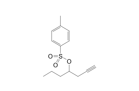 Hept-1-yn-4-yl 4-methylbenzenesulfonate