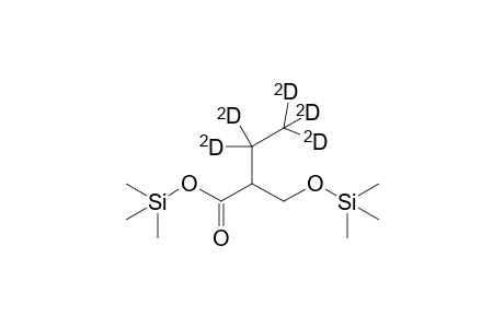 2-D5-ethylhydracrylic acid 2TMS