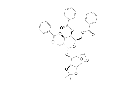 3',4',6'-TRI-O-BENZOYL-2'-DEOXY-2'-FLUORO-ALPHA-D-GALACTOPYRANOSYL-(1'->2)-1,6-ANHYDRO-3,4-O-ISOPROPYLIDENE-BETA-D-GALACTOPYRANOSE