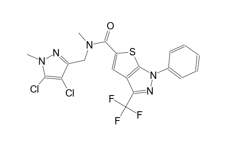 1H-thieno[2,3-c]pyrazole-5-carboxamide, N-[(4,5-dichloro-1-methyl-1H-pyrazol-3-yl)methyl]-N-methyl-1-phenyl-3-(trifluoromethyl)-