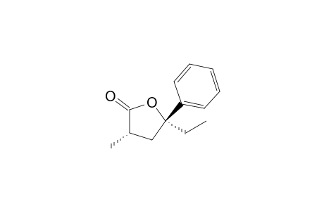 (2S,4R)-trans-.alpha.-Methyl-.gamma.-ethyl-.gamma.-phenyl-.gamma.-butyrolactone