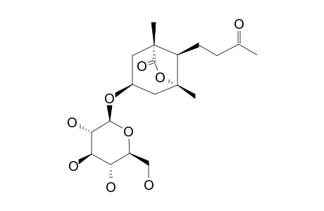 SUPINAIONOSIDE-A;(1S,3S,5R,6R)-MEGASTIGMAN-3-OL-9-ON-12(5)-OLIDE-BETA-D-GLUCOPYRANOSIDE