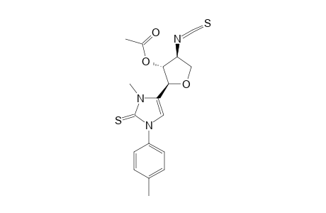 4-(2'-O-ACETYL-3'-DEOXY-3'-ISOTHIOCYANATO-ALPHA-L-THREOFURANOSYL)-1,3-DIHYDRO-3-METHYL-1-PARA-TOLYL-2H-IMIDAZOLE-2-THIONE