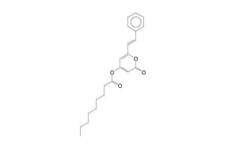 .alpha.-Pyrone, 4-nonanoyloxy-6-(2-phenylethenyl)-, (E)-