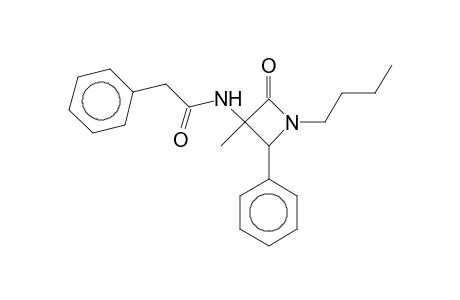 Benzeneacetamide, N-(1-butyl-3-methyl-4-phenylazetidin-2-on-3-yl)-