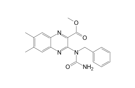 6,7-Dimethyl-3-(N-benzylureido)quinoxaline-2-carboxylic acid methyl ester