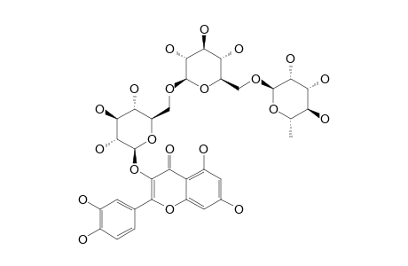 QUERCETIN-3-O-[6'''-ALPHA-L-RHAMNOPYRANOSYL-6''-BETA-D-GLUCOPYRANOSYL]-BETA-D-GLUCOPYRANOSIDE