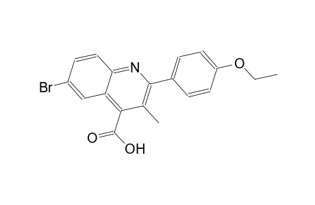 6-bromo-2-(4-ethoxyphenyl)-3-methyl-4-quinolinecarboxylic acid