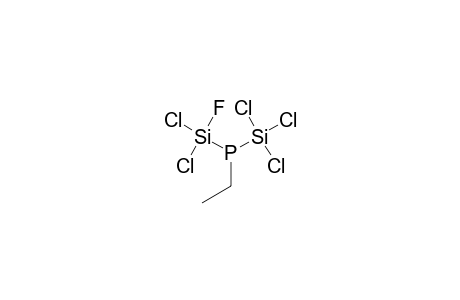 TRICHLOROSILYL-DICHLOROFLUOROSILYL-ETHYLPHOSPHINE