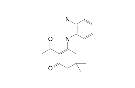 3-(2-AMINOPHENYL)-AMINO-2-ACETYL-5,5-DIMETHYL-1,3-CYCLOHEXANEDIONE