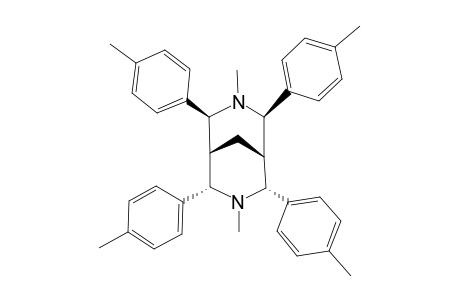 2,4,6,8-TETRAKIS-(4-METHYLPHENYL)-N,N'-DIMETHYL-3,7-DIAZABICYCLO-[3.3.1]-NONANE