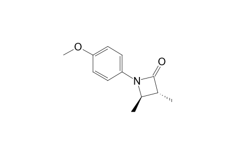 (3R,4R)-1-(4-methoxyphenyl)-3,4-dimethyl-2-azetidinone