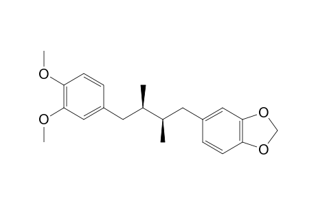 (2R,3R)-DIMETHYL-1-(3,4-DIMETHOXYPHENYL)-4-(3,4-METHYLENEDIOXYPHENYL)-BUTAN