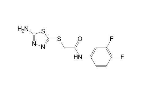 2-[(5-amino-1,3,4-thiadiazol-2-yl)sulfanyl]-N-(3,4-difluorophenyl)acetamide