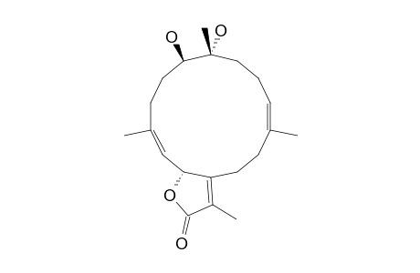 7.beta.,8.alpha.-Dihydroxy-de-epoxy-Sarcophine