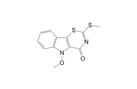 9-Methoxy-3-(methylsulfanyl)-1,3-thiazino[5,6-b]indole