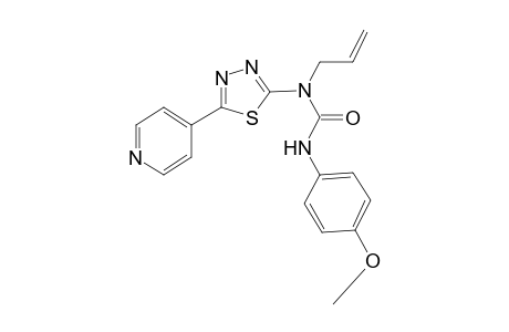 1-Allyl-3-(4-methoxyphenyl)-1-(5-pyridin-4-yl-[1,3,4]thiadiazol-2-yl)urea