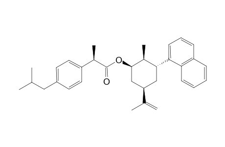 (1R,2S,2''R,3R,5R)-2-(4-ISOBUTYLPHENYL)-PROPIONIC-ACID-5-ISOPROPENYL-2-METHYL-3-NAPHTHALEN-1-YL-CYCLOHEXYLESTER;MAJOR-DIASTEREOMER