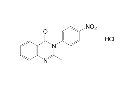 2-methyl-3-(p-nitrophenyl)-4(3H)-quinazolinone, hydrochloride