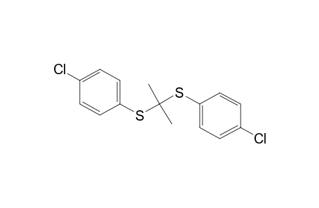 ACETONE, BIS[(p-CHLOROPHENYL) MERCAPTOLE]