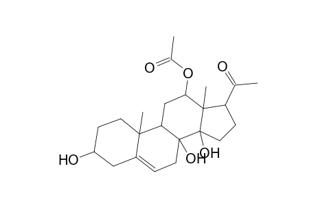 Pregn-5-en-20-one, 12-(acetyloxy)-3,8,14-trihydroxy-, (3.beta.,12.beta.,14.beta.)-