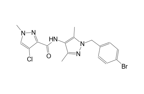 N-[1-(4-bromobenzyl)-3,5-dimethyl-1H-pyrazol-4-yl]-4-chloro-1-methyl-1H-pyrazole-3-carboxamide