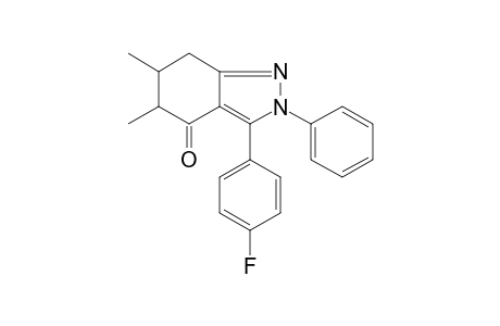 3-(4-Fluorophenyl)-5,6-dimethyl-2-phenyl-2,5,6,7-tetrahydro-4H-indazol-4-one