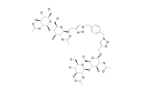 #C3;ALPHA,ALPHA'-BIS-[4-[2-ACETAMIDO-2-DEOXY-4-O-(2-ACETAMIDO-2-DEOXY-BETA-D-GLUCOPYRANOSYL)-BETA-D-GLUCOPYRANOSYL-OXYMETHYL]-1H-1,2,3-TRIAZOLE-1-YL]-PA