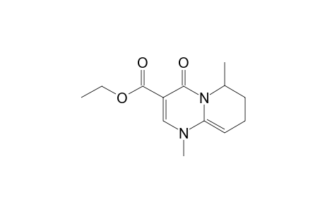 4-keto-1,6-dimethyl-7,8-dihydro-6H-pyrido[6,1-b]pyrimidine-3-carboxylic acid ethyl ester