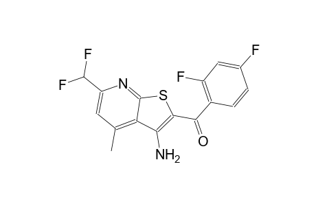 [3-amino-6-(difluoromethyl)-4-methylthieno[2,3-b]pyridin-2-yl](2,4-difluorophenyl)methanone