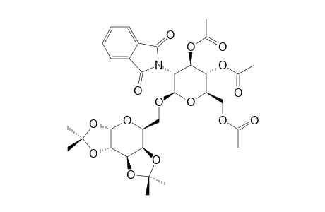 1,2:3,4-DI-O-ISOPROPYLIDENE-6-O-(3,4,6-TRI-O-ACETYL-2-DEOXY-2-N-PHTHALIMIDO-BETA-D-GLUCOPYRANOSYL)-ALPHA-D-GALACTOPYRANOSE