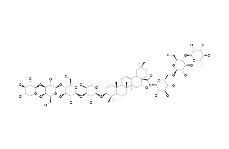 LEONTICIN-H;3-O-BETA-D-XYLOPYRANOSYL-(1->3)-BETA-D-GALACTOPYRANOSYL-(1->4)-BETA-D-GLUCOPYRANOSYL-(1->3)-ALPHA-L-ARABINOPYRANOSYL-ECHINOCYSTIC-ACID-