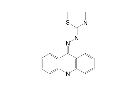 S-METHYL-1-(9,10-DIHYDROACRIDIN-9-YLIDENE)-4-METHYL-ISOTHIOSEMICARBAZIDE;MAJOR-ISOMER