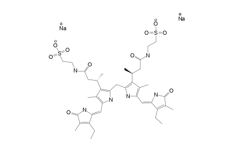 DI-SODIUM-BIS-TAURO-(BETA-S,BETA'-S)-DIMETHYL-MESO-BILIRUBINATE-XIII-ALPHA